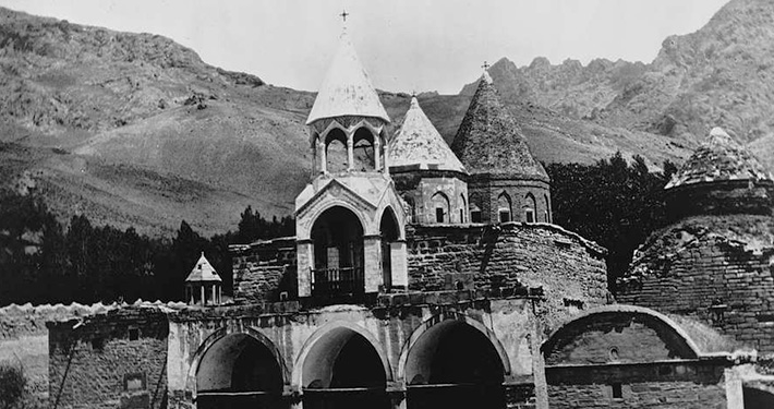 Front view of Holy Cross Monastery of Varak (Varakavank), in Van