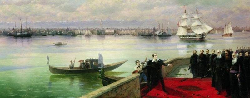 Byron’s visit to San Lazzaro by Ivan Aivazovsky